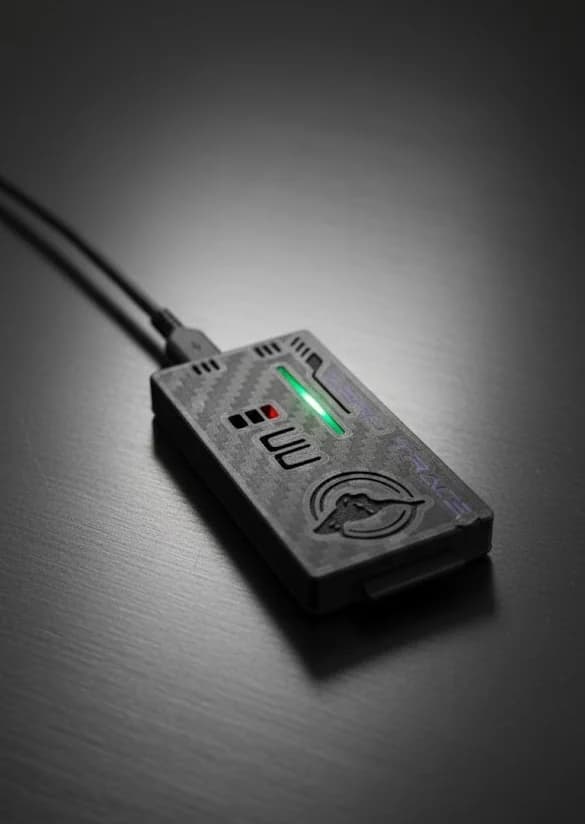 ZeroTrace Kit device in its carbon-effect case
