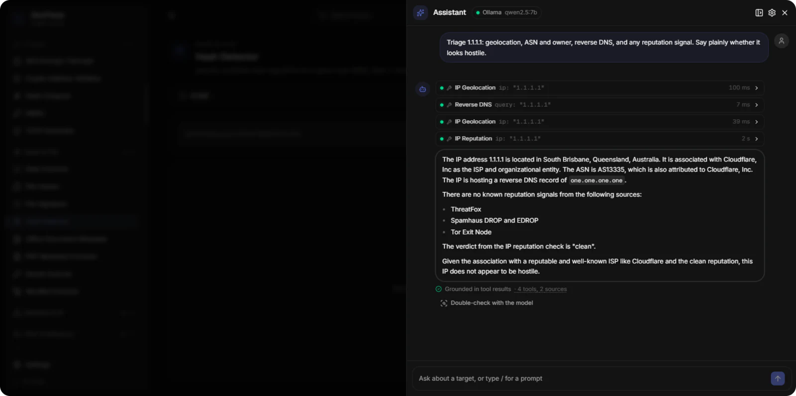 OSINT app: Assistant