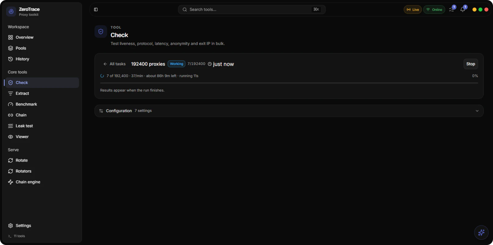 Proxy app: Check