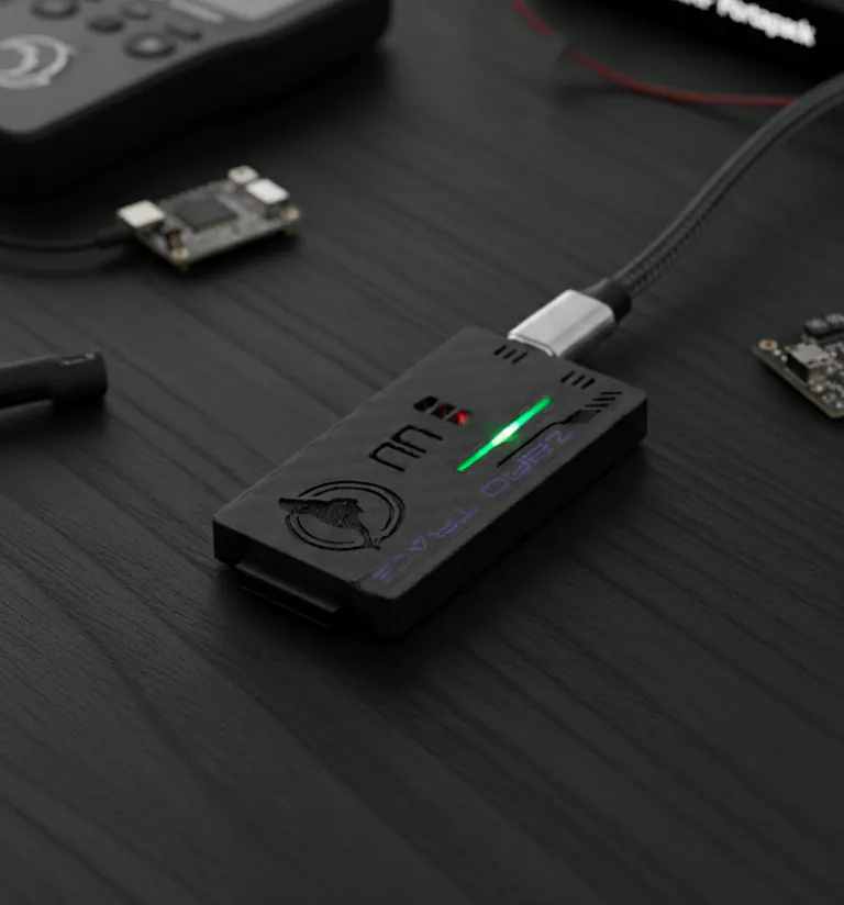 ZeroTrace Kit plugged in on a desk
