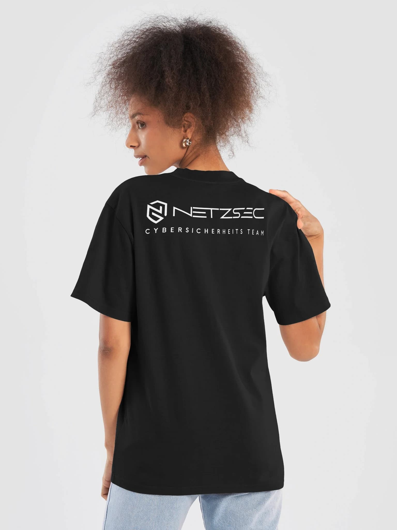 NetzSec with German Writing Oversized Faded T-Shirt, image 4 of 8