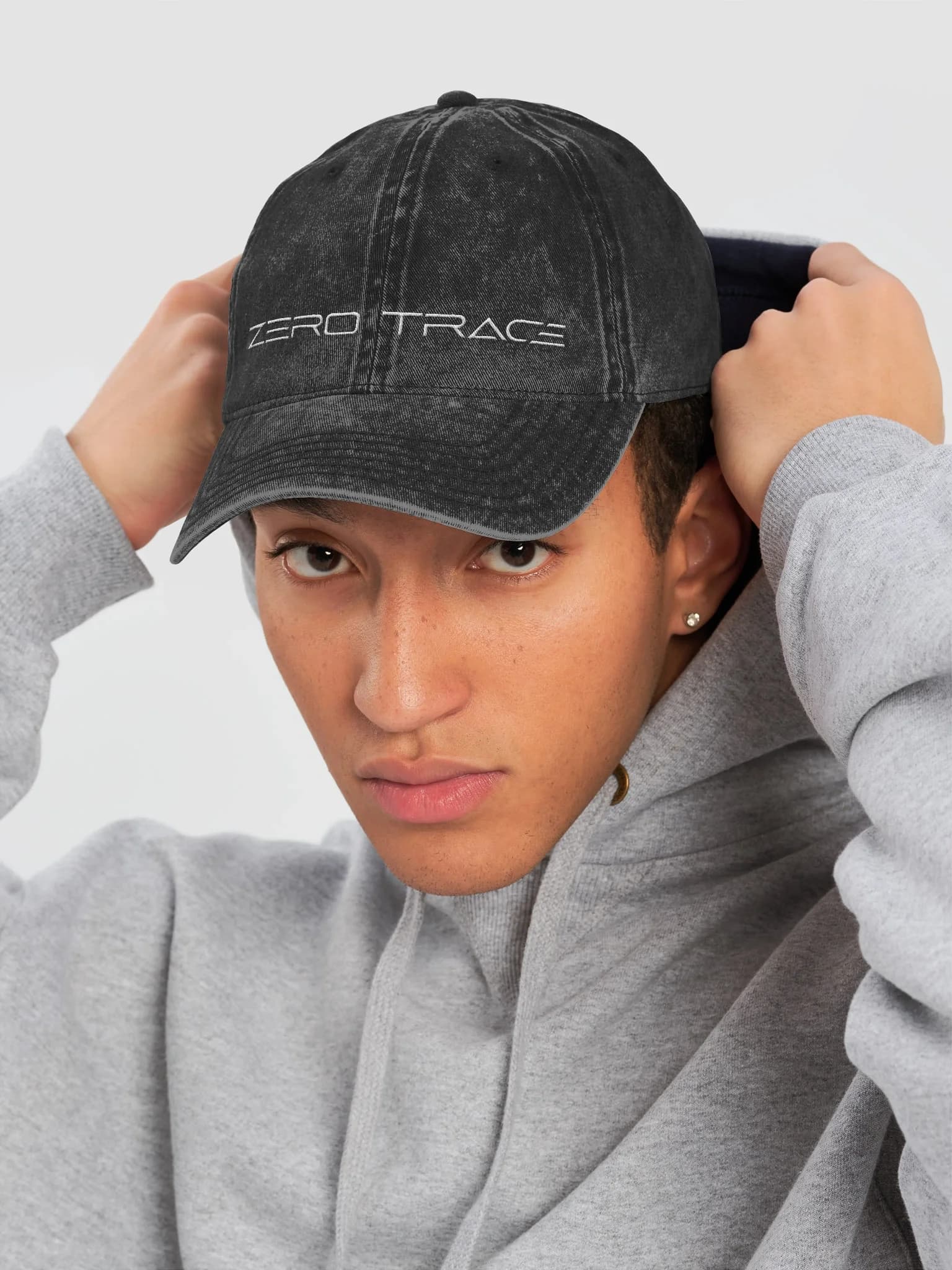 Black Vintage Wash Hat, image 6 of 7