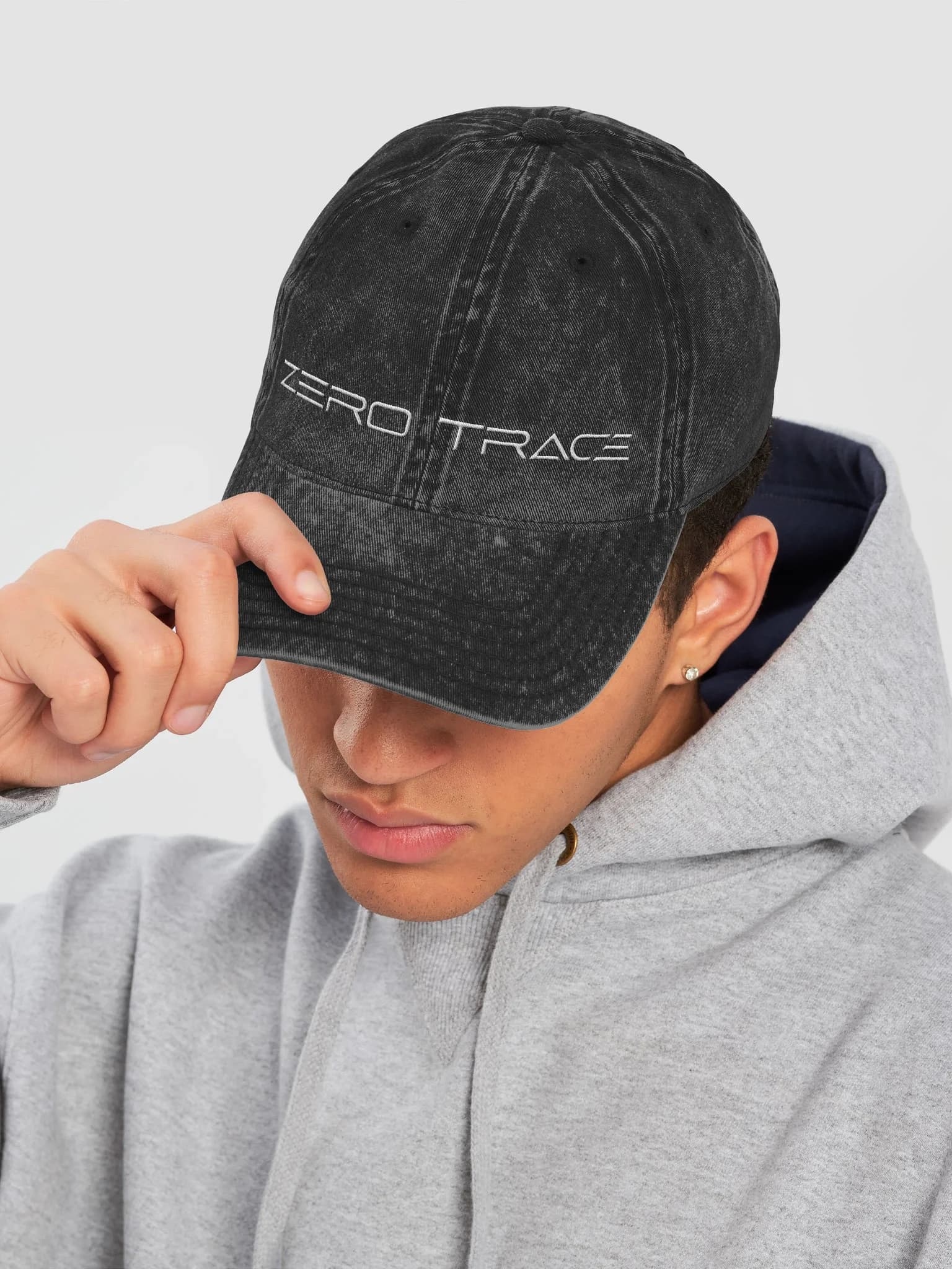 Black Vintage Wash Hat, image 7 of 7